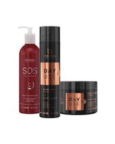 Pós Química Kit Day Use 300g + Sos 240ml Borabella Recuperação Profunda Pós Química Kit Day Use 300g + Sos 240ml Borabella Recuperação Profunda