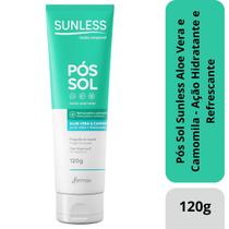 Pós Sol Sunless Aloe Vera e Camomila Ação Hidratante 120g