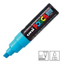 Posca PC-8K Azul Turquesa Ponta Chanfrada Posca PC-8K Azul Turquesa Ponta Chanfrada