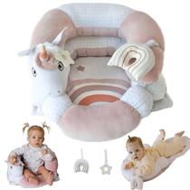 Posicionador Corporal Aila+Aiden Tapete 2 em 1 para Hora de Barriga Rosa Blush