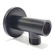 Posicionador Preto Fosco para Ducha Higiênica x Tubo Pex no Chão - D3014PT