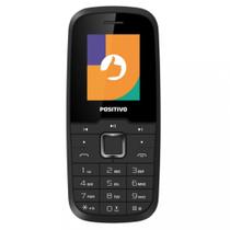 Positivo P26 32MB 32MB RAM Preto Celular Básico Dual Chip Tela 1.8 Rádio FM MP3 VGA 0.3MP 800mAh 2G