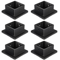 Post Base HILLMASTER 4x4 Plastic Anchor Deck Support, pacote com 6