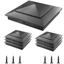 Post Caps Steel DN Mate Aluminium Pyramid 6x6 Wood, pacote com 8