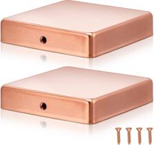 Post Caps Tandefio Solid Copper 14x14 cm, deck plano, 2 unidades