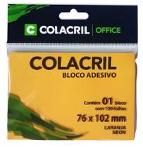 POST IT 76x102MM 100FL LARANJA NEON COLACRIL