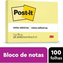 POST-IT Amarelo 76MM X 102MM 100 Folhas 3M