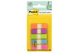 Post-it de notas autocolante MMM6835CB, pacote com 100 bandeiras coloridas