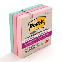 POST-IT Notas 654SS Viajar Reciclavel 3 Cores 76MM X 76MM