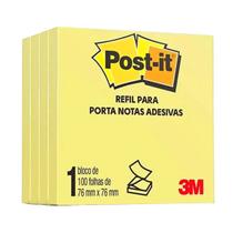 Post-it Pop Up Bloco 76x76 Amarelo C /4 Blocos 100 fls 3M