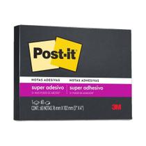 Post-It Preto 3M 76x102 mm 60 Folhas