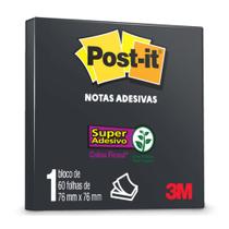 Post-It Preto 3M 76x76 mm 60 Folhas