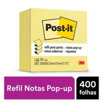 POST-IT Refil 76 MM X 76 MM 4 Blocos 100 Folhas Cada 3M