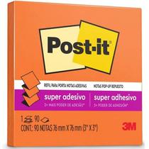 POST-IT Refil POP-UP 76MM X 76MM Laranja 90 Folhas