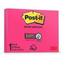 Post- It Rosa Neon 102X76Mm Bl 90Fls - 3M - 3M Do Brasil Ltda