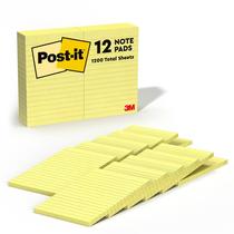 Post-it Sticky Notes 4x6 cm, 12 blocos, amarelo canário (660)