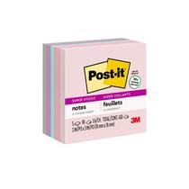 Post-it Sticky Notes Super Sticky Reciclado 76 mm x 76 mm 5 almofadas