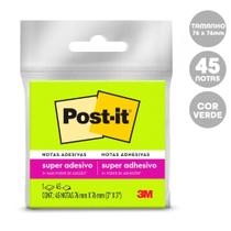 Post-it Verde 76x76mm 45 Folhas 3m