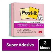 POST-IT Viajar 76MM X 76MM 3 Blocos de 90 Folhas 3M