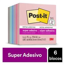 POST-IT Viajar 76MM X 76MM 6 Blocos de 90 Folhas 3M