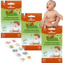 Post Picada Calmante Picadas Mosquito e Insetos 20 Adesivos Cada Cartela