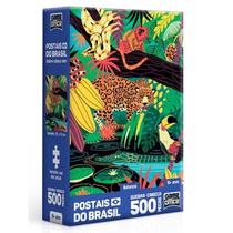 Postais do Brasil Natureza Quebra Cabeça 500 peças nano