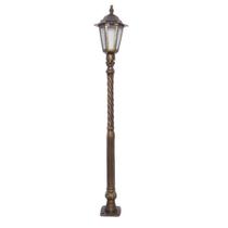 Poste Alumínio Jardim Amazonas com 01 Luminária