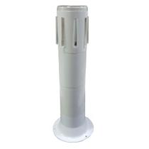 Poste Balizador Aletas Tube Light Soquete E27 Branco - Plaslumi, Opção: Branco(a)