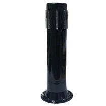Poste Balizador Aletas Tube Light Soquete E27 Preto - Plaslumi, Opção: Preto