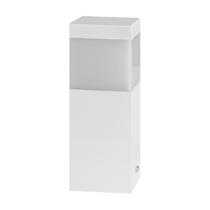 Poste Balizador Branco 20cm P/ Jardim Em Alumínio ST2791