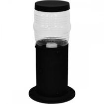 Poste Balizador Condulai Pvc 30Cm Preto Pos 030 Pt