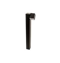 Poste Balizador Cube Articulado Preto em Alumínio 50X15,5X8cm 1 Lampada GU10 PA-9150 PMT Ideal