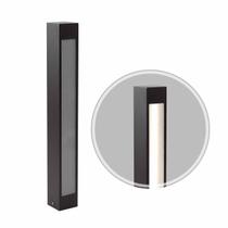 Poste Balizador De Jardim Externo Marrom + T8 60cm Luz Fria Starlumen St2946 Poste Balizador De Jardim Externo Marrom + T8 60cm Luz Fria Starlumen St2946