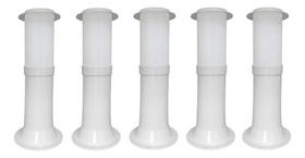 Poste Balizador Luminária Casa Jardim 35cm Branco Kit 5 Poste Balizador Luminária Casa Jardim 35cm Branco Kit 5