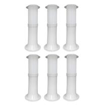 Poste Balizador Luminária Casa Jardim 35cm Branco Kit 6