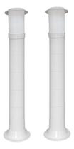 Poste Balizador Luminária Casa Jardim 75cm Branco Kit 2 Poste Balizador Luminária Casa Jardim 75cm Branco Kit 2
