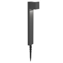 Poste Balizador Luminária Solar Espeto de Jardim 55cm 1W LED 6500K Luz Branca