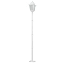 Poste Branco 1,95m Colonial Clássico Luminária Jardim Praça 1 Lâmpada Estacionamento Poste Branco 1,95m Colonial Clássico Luminária Jardim Praça 1 Lâmpada Estacionamento