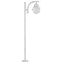 Poste Branco Luminária sem Globo Alumínio para Praça Global Bivolt Dital