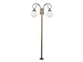 Poste Colonial Berlim para Jardim Alumínio 02 Globo 2,62m Poste Colonial Berlim para Jardim Alumínio 02 Globo 2,62m
