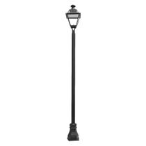 Poste Colonial de Jardim Manaus Alumínio Fundido 416cm Preto