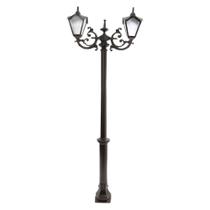 Poste Colonial de Jardim Monte Verde Alumínio Fundido 224cm Preto Poste Colonial de Jardim Monte Verde Alumínio Fundido 224cm Preto