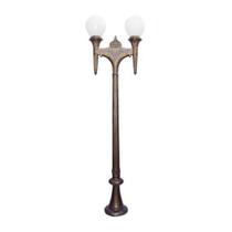 Poste Colonial Firenze 3,05m com 2 Globos em Alumínio