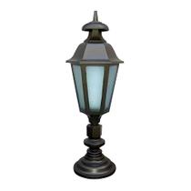 Poste Colonial Italiano para Jardim PT292 Alumínio 92cm Luminárias N. Sra. da Guia