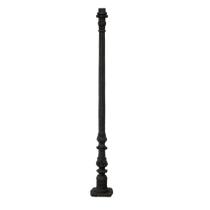Poste Colonial Jardim N02 Pé Quadrado Ferro Fundido 155cm Poste Colonial Jardim N02 Pé Quadrado Ferro Fundido 155cm
