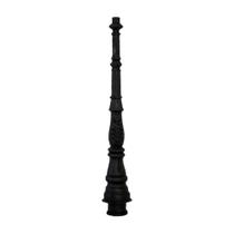 Poste Colonial Jardim N04 em Ferro Fundido 131cm Preto Fundição São Cristóvão Poste Colonial Jardim N04 em Ferro Fundido 131cm Preto Fundição São Cristóvão
