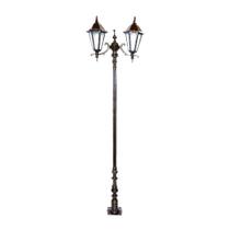 Poste Colonial Jardim Verona 02 Luminárias Alumínio 211cm Poste Colonial Jardim Verona 02 Luminárias Alumínio 211cm