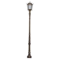 Poste Colonial Las Vegas para Jardim Alumínio Fundido 2,50m Luminárias N. Sra. da Guia