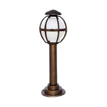 Poste Colonial Montividéu para Jardim em Tubo de Alumínio 57cm Luminárias N. Sra. da Guia