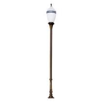 Poste Colonial Oregon para Jardim de Alumínio com Globo em Vidro 3,30m Luminárias N. Sra. da Guia Poste Colonial Oregon para Jardim de Alumínio com Globo em Vidro 3,30m Luminárias N. Sra. da Guia